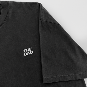 The Dad Pigment Dyed Premium Tee Shirt (Washed Out Black)